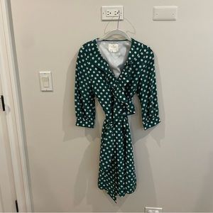 Kate Spade Silk Polka Dot Wrap Dress